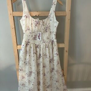 Floral Midi Corset Dress